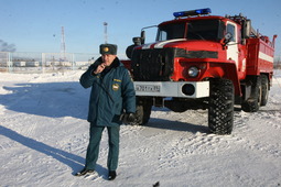 Во время учений была налажена организация взаимодействия с ООО «Пожарная охрана» и отрядом ФПС МЧС России.