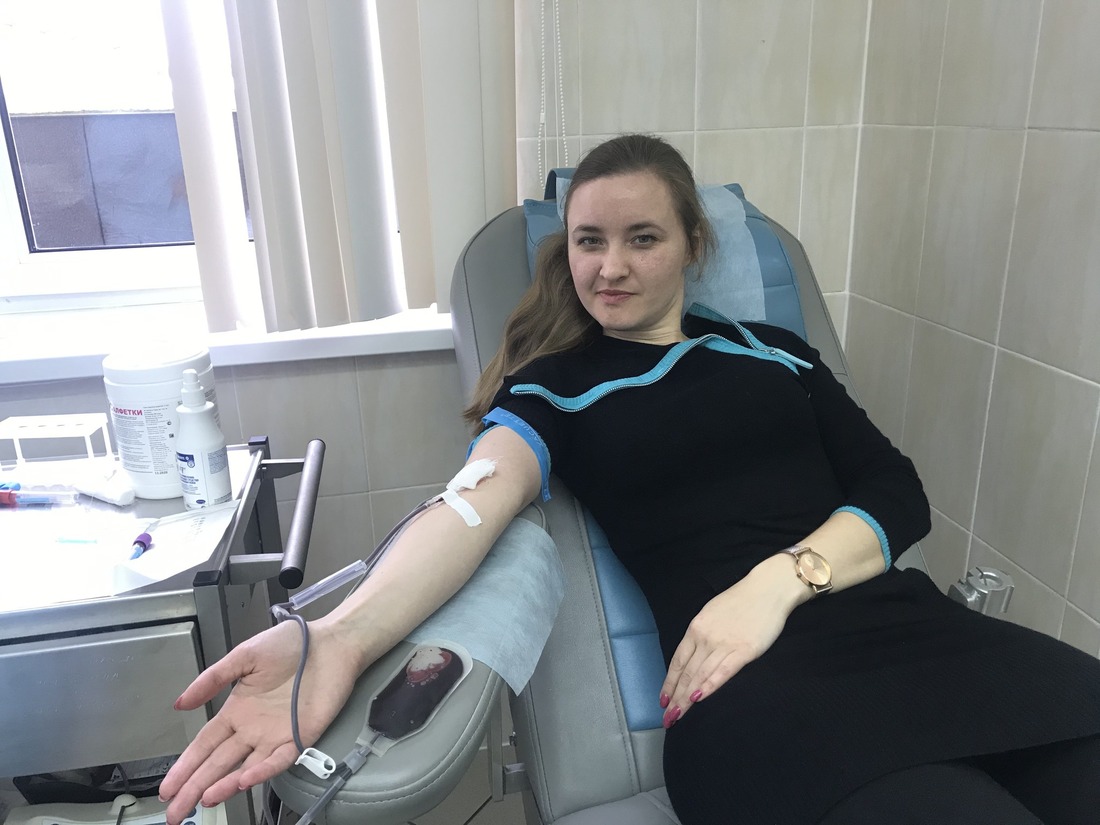 Ирина Мельникова приехала сдавать кровь, находясь в отпуске.